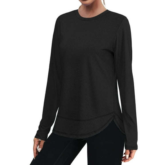 PFRNLF Long Sleeve Workout Shirts for Women No Boundarie Lightweight UPF 50+ UV T Shirts Gym Athletic Quick Dry Tops