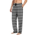 thumbnail image 1 of CYiJun Mens Pajama Pants Flannel Plaid Lounge Fleece Sleepwear Pants PJ Bottoms with Pockets, 1 of 6