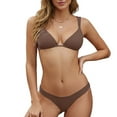 thumbnail image 1 of PFRNLF Bikini Set for Women V Neck Low Rise Crisscross Back Self Tie Spaghetti Straps Two Piece Swimsuits, 1 of 7