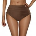 thumbnail image 1 of PFRNLF High Waisted Bikini Bottoms for Women Full Coverage Bathing Suit Swimsuit Basic Swim Briefs, 1 of 5