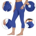 thumbnail image 1 of PFRNLF Leggings for Women,Summer Athletic Running High Waisted Tummy Control Capri Yoga Pants with Pockets, 1 of 9