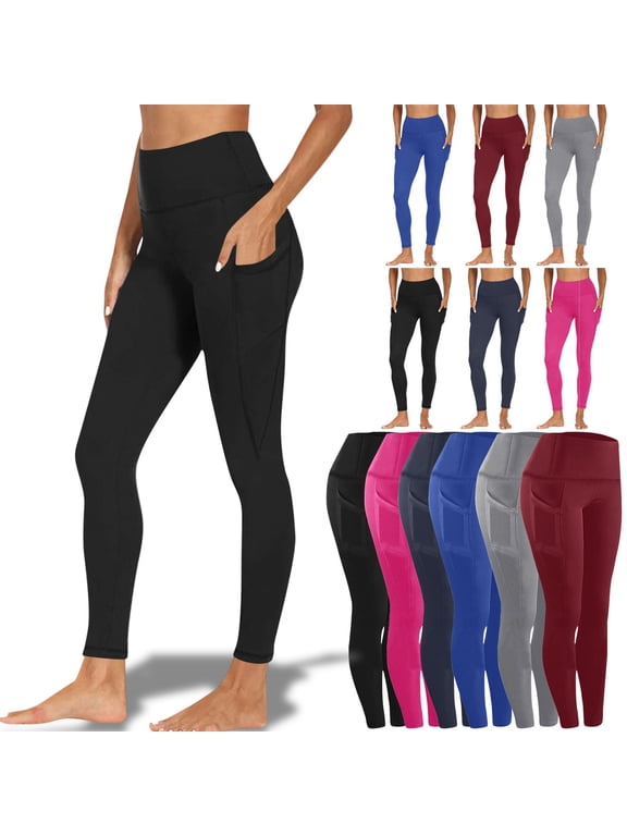 Leggings for Women with Pockets,Buttery Soft Stretchy High Waisted Tummy Control Yoga Pants