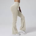 thumbnail image 1 of PFRNLF Ribbed Flare Leggings for Women Stretch Bell Bottom Leggings Tummy Control Bootcut Workout Yoga Pants, 1 of 8