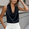 thumbnail image 1 of PFRNLF Silk Satin Tank Top for Women Summer Camisole Sleeveless Blouse Dressy Casual Shirt, 1 of 9