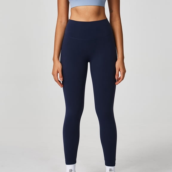 PFRNLF No Boundaries Thick High Waist Yoga Pants,Tummy Control Workout Running Yoga Leggings for Women