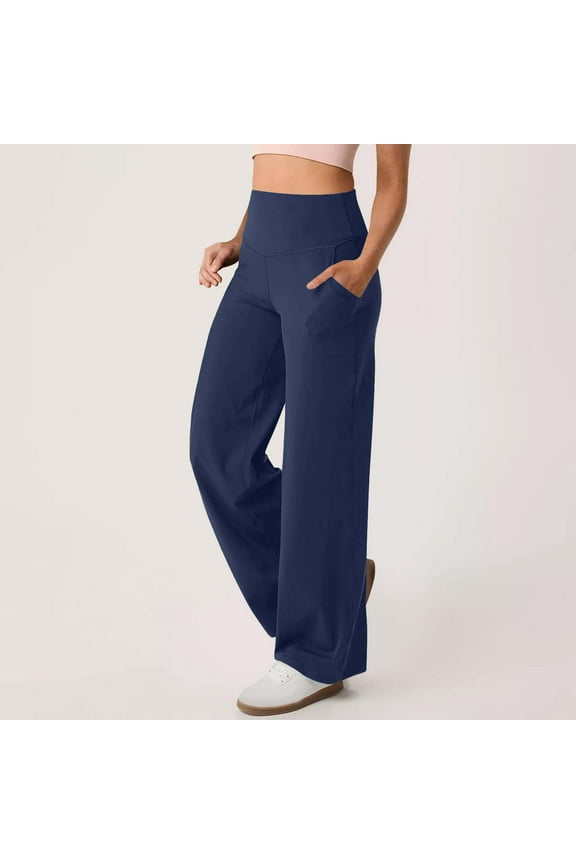 Wide Leg Pants for Women Loose Yoga Pants Stretch Casual Lounge Pants