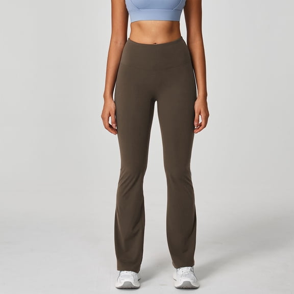 PFRNLF No Boundaries Womens Flared Pants,Soft High Waisted Flare Leggings No Front Seam Bell Bottom Yoga Pants