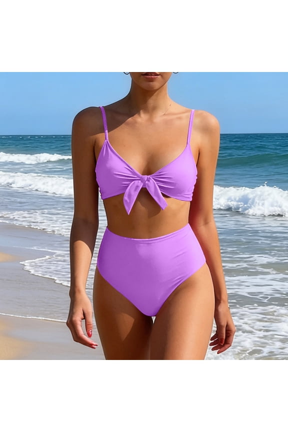 Womens High Waisted Bikini Sets Two Piece Swimsuit Sexy Bathing Suits
