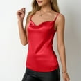 thumbnail image 1 of PFRNLF Womens Silk Satin Camisole Tank Tops V Neck Adjustable Spaghetti Strap Cami Soft Summer Basic Tank Shirt, 1 of 8