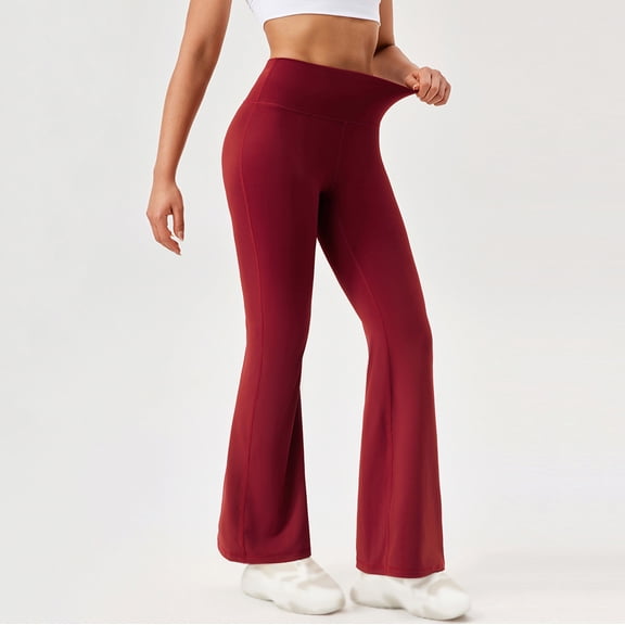 PFRNLF No Boundaries Yoga Leggings for Womens Tummy Control Straight Flare Leggings High Waist Buttery Gym Yoga Pants