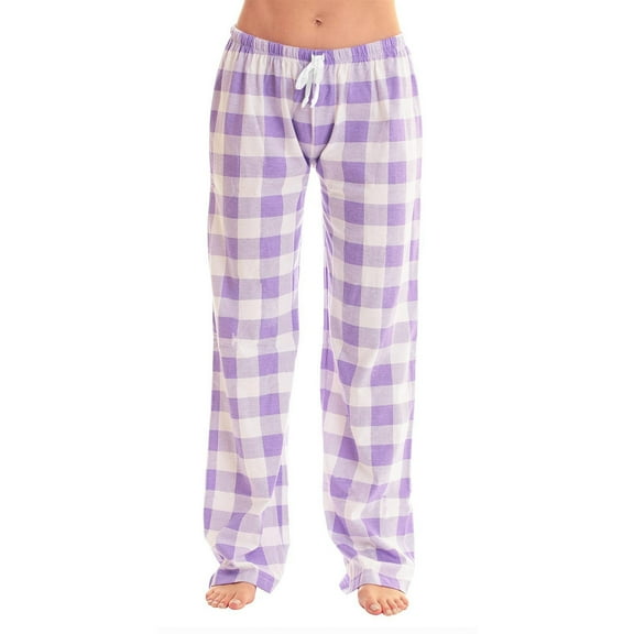 PFRNLF Plaid Flannel Pajama Pants for Womens Stretch Comfy Pj Pants Drawstring Waist Sleep Bottoms