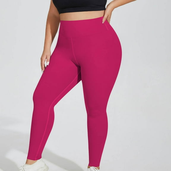 PFRNLF Plus Size Leggings for Women,Soft High Waisted Tummy Control Workout Yoga Pants