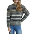 thumbnail image 1 of PFRNLF Sweaters for Women Casual Classic Long Sleeve Vintage Knit Chunky Pullover Sweater, 1 of 8