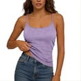 thumbnail image 1 of PFRNLF Tank Tops for Women with Built in Bra Summer Adjustable Spaghetti Straps Ribbed Knit Camisole, 1 of 9