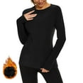 thumbnail image 1 of PFRNLF Thermal Shirts for Women Winter Cold Base Layer Underwear Soft Fleece Lined Long Sleeve Tops, 1 of 9