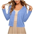 thumbnail image 1 of PFRNLF Women's Cardigan Casual Knit Long Sleeve Open Front Lightweight Cardigans, 1 of 7