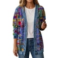 thumbnail image 1 of PFRNLF Women's Denim Cardigan Lightweight Long Sleeve Casual Open Front Button Down Cardigans, 1 of 5