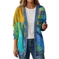 thumbnail image 1 of PFRNLF Women's Denim Cardigan Lightweight Long Sleeve Casual Open Front Button Down Cardigans, 1 of 2
