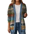 thumbnail image 1 of PFRNLF Women's Denim Cardigan Lightweight Long Sleeve Casual Open Front Button Down Cardigans, 1 of 2