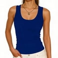 thumbnail image 1 of PFRNLF Women's Ribbed Tank Top Summer Slim Fitted Casual Soft Stretch Basic Tank Tops, 1 of 6