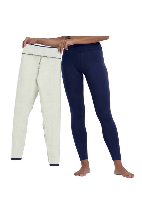 Womens Fleece Lined Leggings High Waisted Tummy Control Winter Soft Workout Warm Yoga Pants