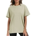 thumbnail image 1 of PFRNLF Womens Oversized T Shirts Loose Fit Crewneck Short Sleeve Tops Summer Casual Y2K 2025 Basic Tee, 1 of 8