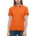 thumbnail image 1 of PFRNLF Womens Polo Shirts Short Sleeve Button Lapel Collared Summer Tops Business Casual Basic Tees, 1 of 7