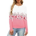 thumbnail image 1 of PFRNLF Womens Ribbed Long Sleeve Tops,Crew Neck Slim Fit Stretch Layering Basic T Shirts for Casual Wear, 1 of 6