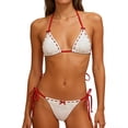 thumbnail image 1 of PFRNLF Womens Sexy Halter Bikini Set Triangle Top String Swimwear Two Piece Swimsuits Cheeky Bathing Suit, 1 of 7