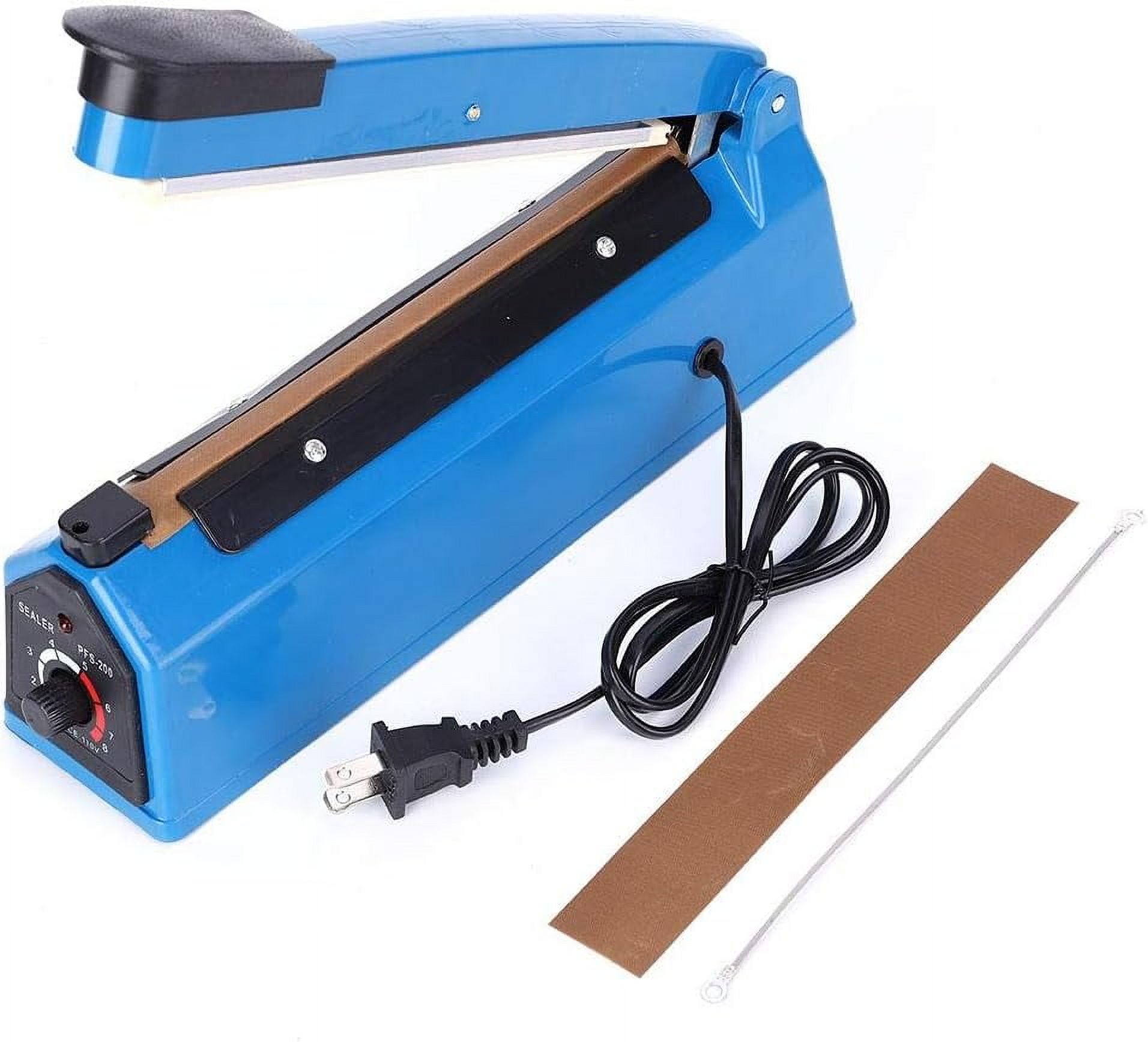 Scelleuse Thermique Impulsionnelle 300W – 8 Pouces (200 Mm) – Pour Sacs Plastique PE/PP – Minuterie Réglable, LED