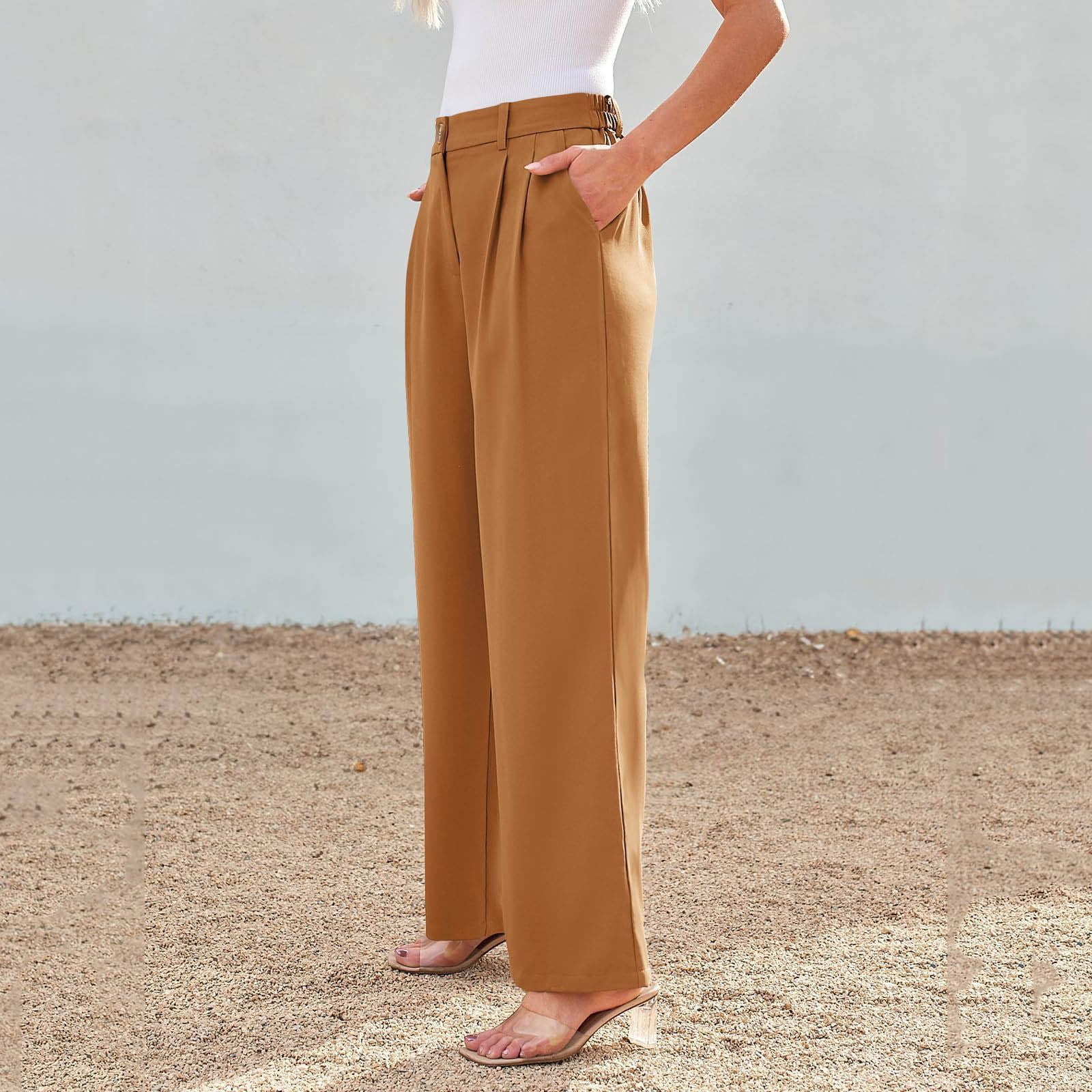 PFWOWB Business Casual Pants Wide Leg Dress Pants Women's PFWOWB Business Casual Pants Wide Leg Dress Pants Women's