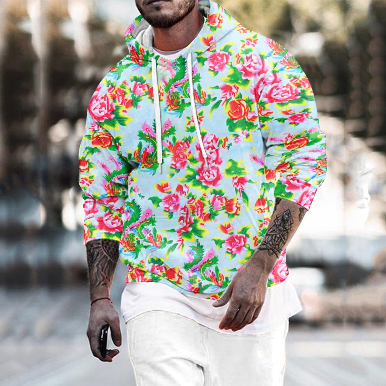 Men's Autumn And Winter Fashion Casual Letter Print Long