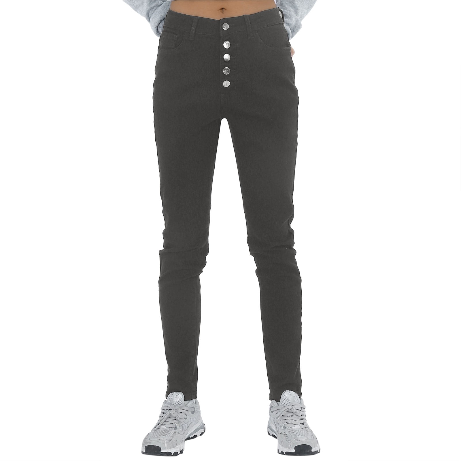 Shapshe® High Waisted Side Button Hip Lift Skinny Colombian Jeans