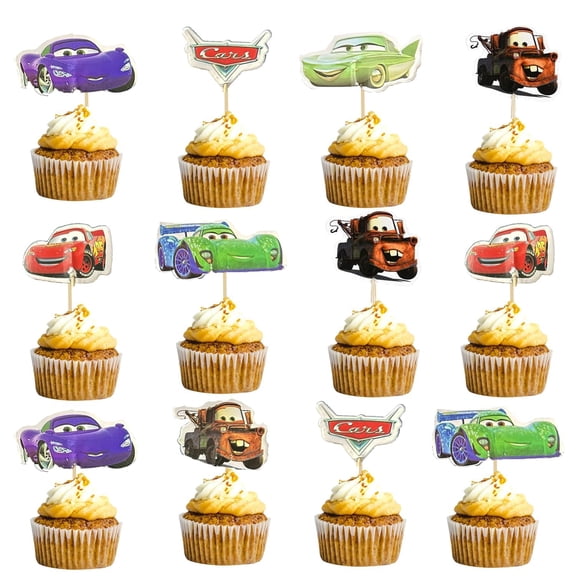 PFinding 24pcs the Cars GGA1 Cupcake Toppers cake decoration for boys
