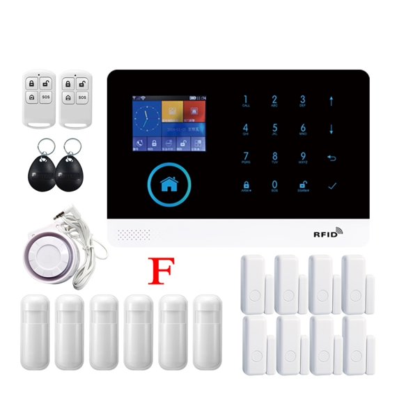 PG-103 4G 3G GSM Wireless Alarm System Tuya SmartLife APP For Home Security Alarm PIR Sensor Door Sensor Smart Home Kit ,Easy to Setup