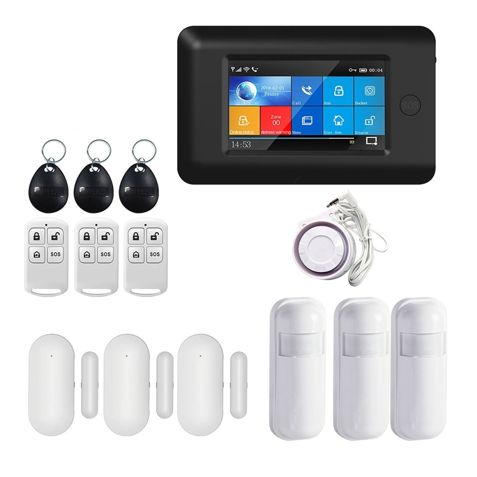 PG106 4G GSM GPRS Wireless 433MHz Smart Home Security Alarm Systems