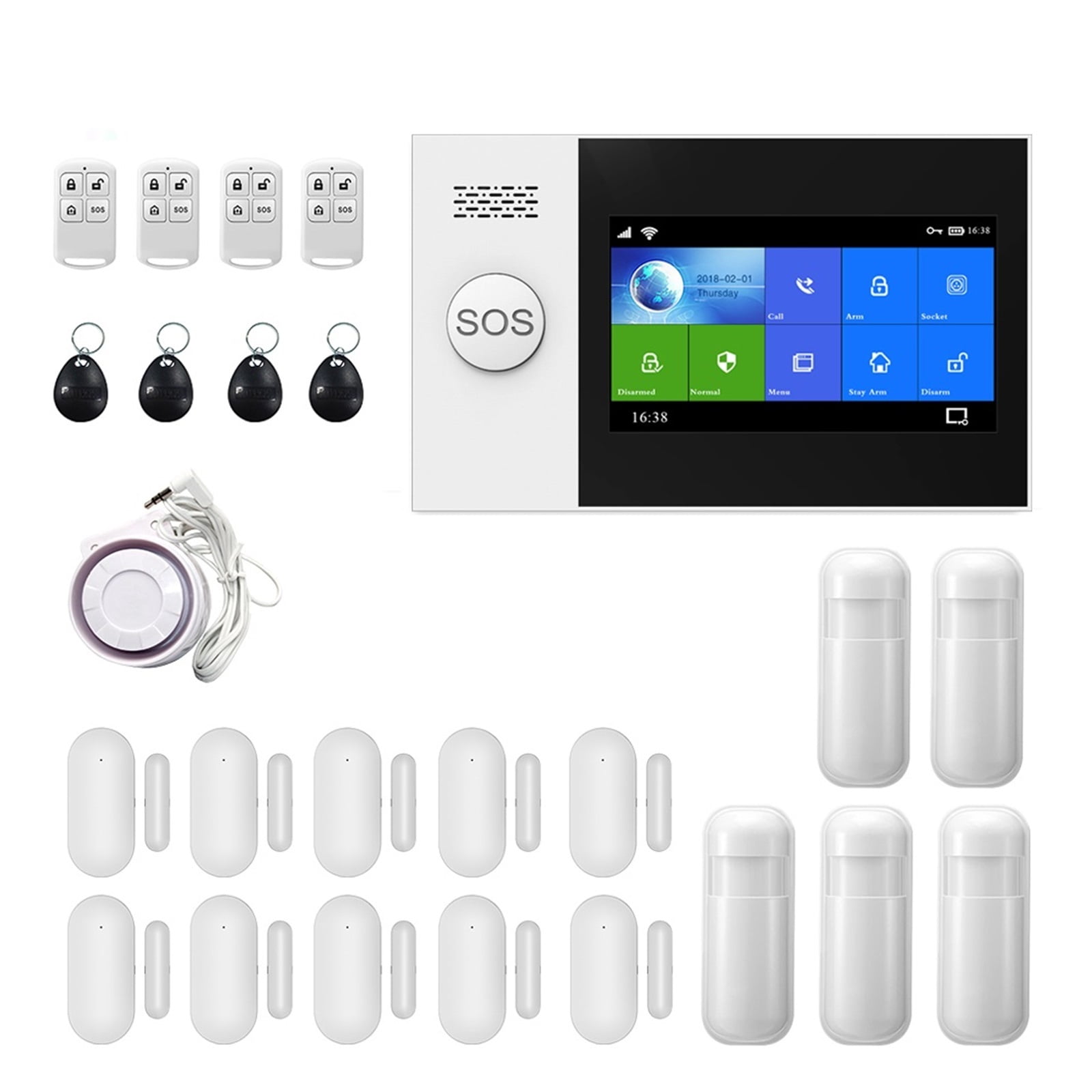 PG107 4G Tuya Wireless Home WIFI GSM Home Security With Motion