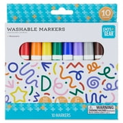 Pen+Gear Washable Markers, Broad Tip, Assorted Colors, 10 Count