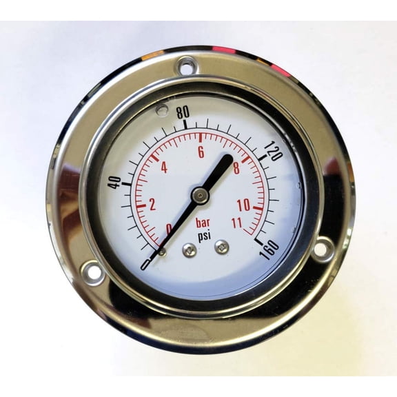 PG 160-PM - 2-1/2'' 160 PSI Panel Mount Pressure Gauge 1/4'' NPT