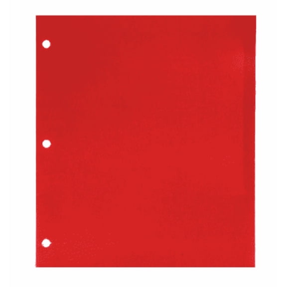 Pen+Gear 2-Pocket Poly Folders, Assorted Colors, 10 Count
