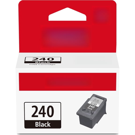 PG-240 Genuine Black Ink Cartridge, Compatible with MG2120/3120/4120, MX512/432/472/372/392/522/532/452, MG2220/3220/4220/3520/3620, TS5120