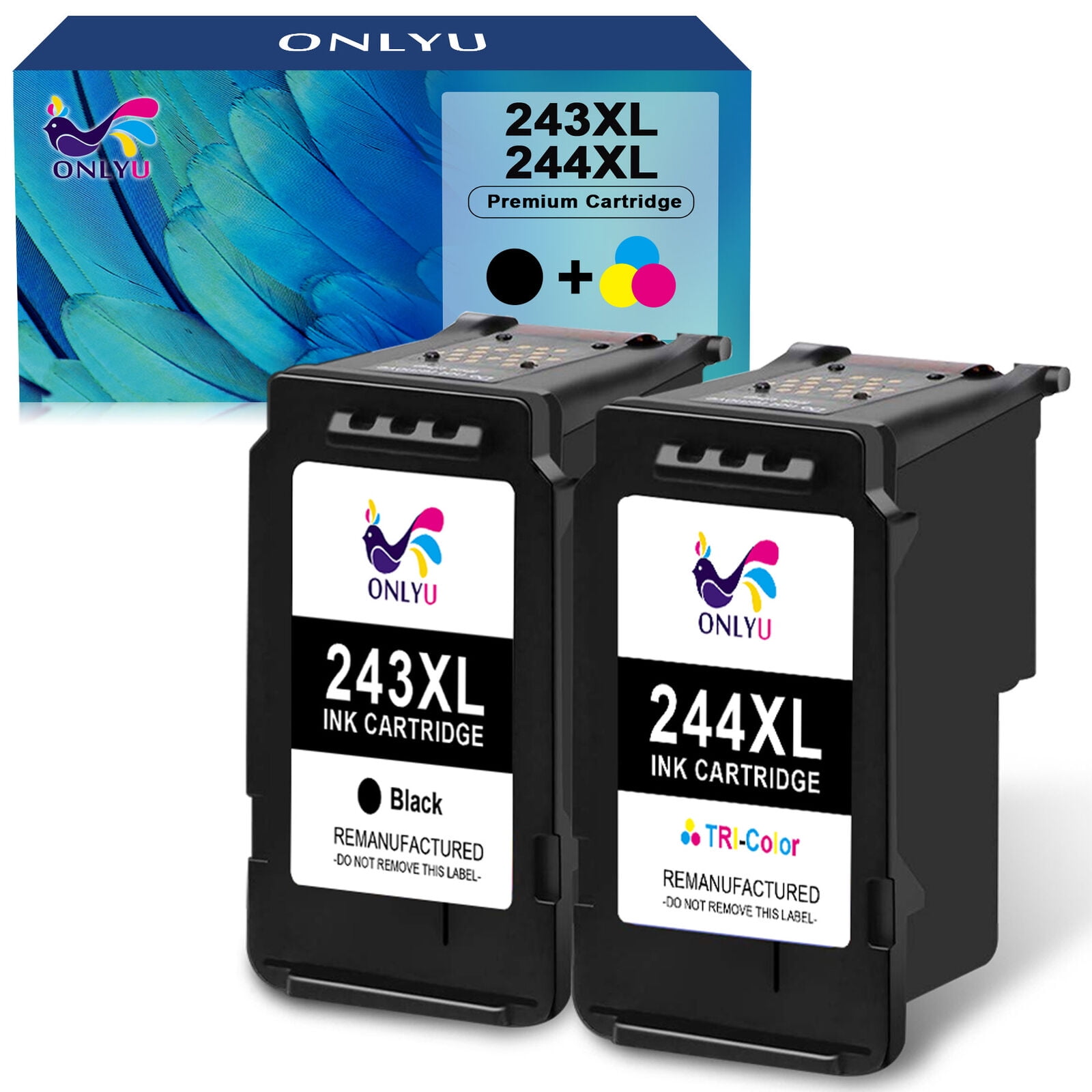 ONLYU PG243 CL244 for Canon PIXMA MG2920, MG2420, MG2520, MG3020