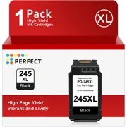 PG-245 245XL Ink Cartridges Compatible for Canon Ink 245 Black Used in PIXMA MX492 MX490 MG2522 MG2920 MG2922 TR4520 TR4522 TR4527 TS3320 TS3322 Printers, 1 Pack