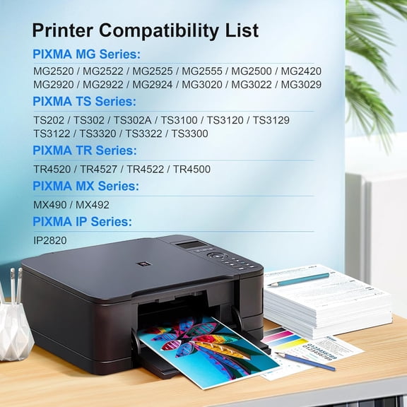 PG-245 XL/CL-246 XL Ink Value Pack (2 Cartridges) Replacement for  245XL 246XL Combo Pack 245XL Ink Cartridge Compatible with Pixma TS202/TR4520/MG2525/TS3322/TS3320/MG2522/TS302/MG2520/MX490