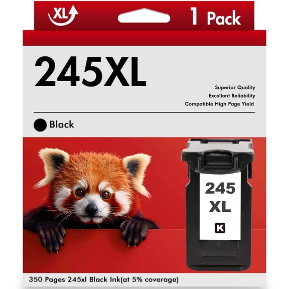 PG 245XL Ink Cartridge Compatible for Canon 245XL for Pixma MG2520 TS3120 TS202 TS302 MX492 MX490 TR4520 IP2820 Printer (1 Pack Black)