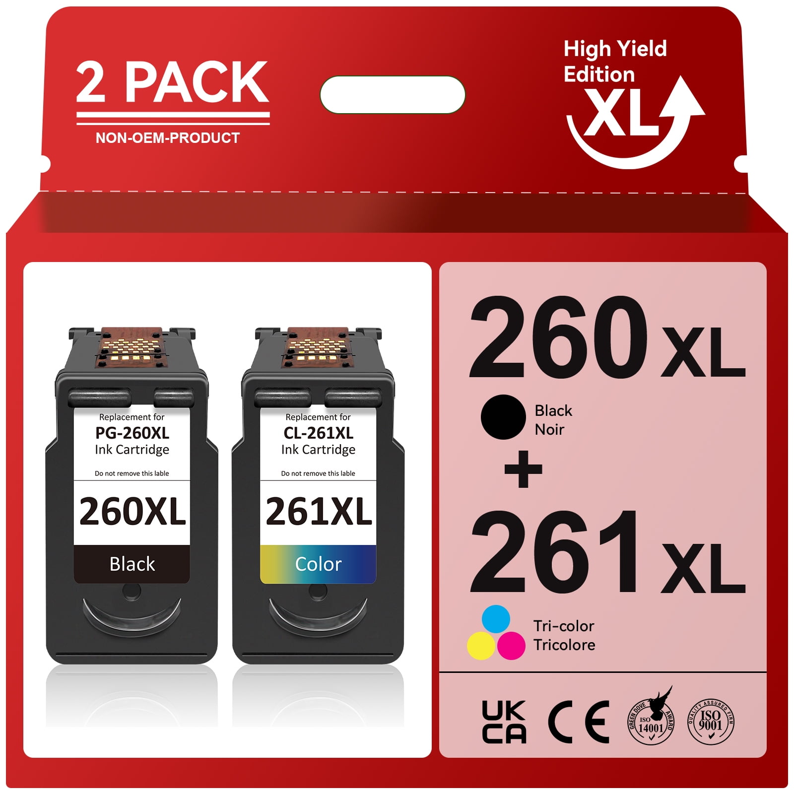 PG260XL CL261XL Ink Cartridge for Canon 260 XL 261 XL Ink for Canon