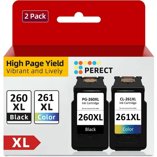 PG-260XL/CL-261XL Ink Cartridges for Canon PG-260XL/CL-261XL Value Pack for TS6420 TR7020 TS5320