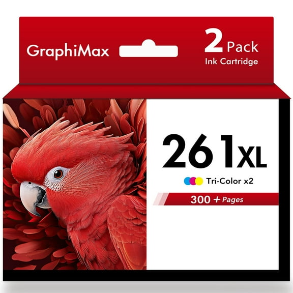 PG-261XL 261XL Ink Cartridges Compatible for Canon CL-261XL for PIXMA TS6420 TS5320 TR7020 TR7022 TS5300 Printer (2 Pack,Tri-color x 2)