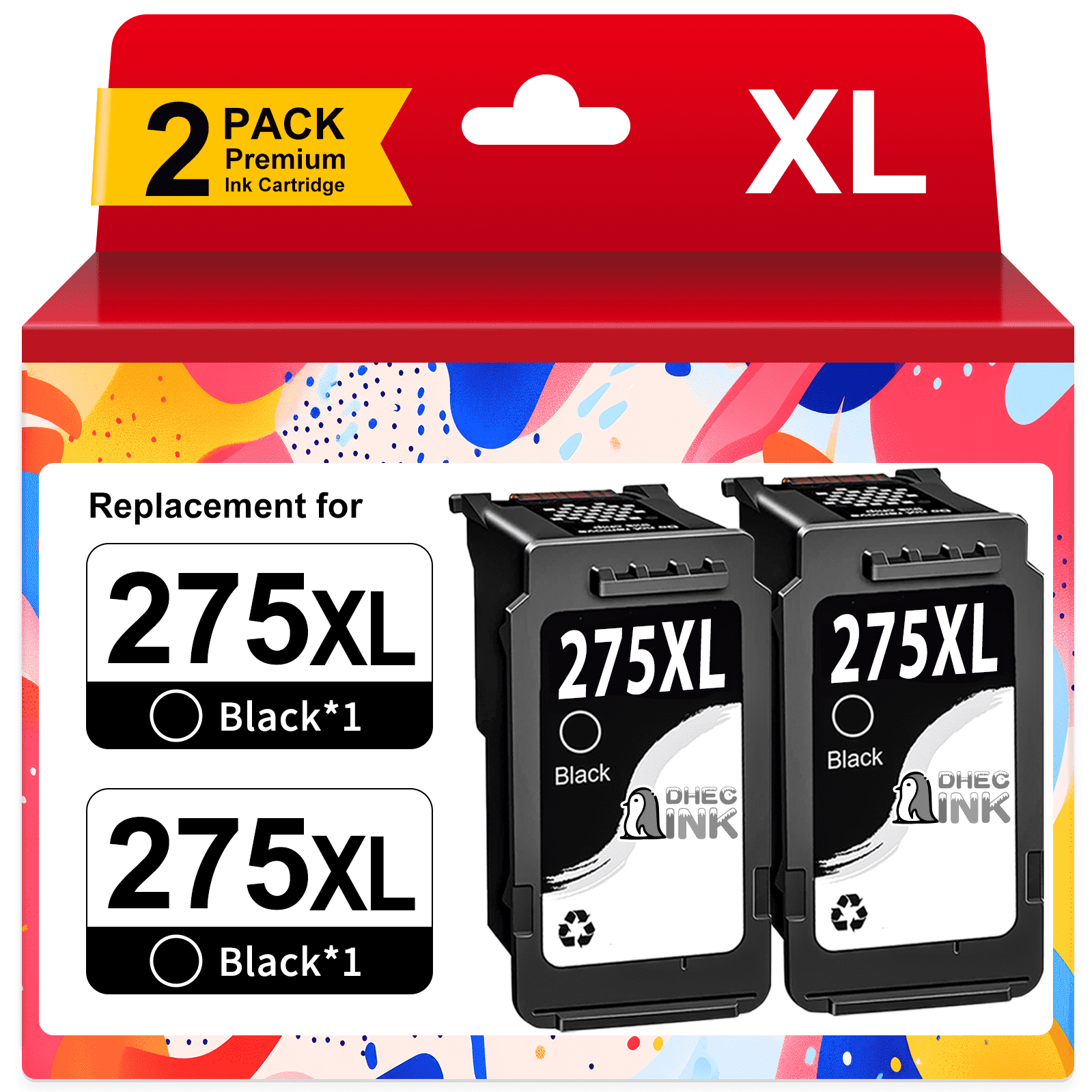 Walmart Deal of PG 275 Black Ink Cartridge Compatible for Canon 275 Ink for 275 Ink 275XL (2 Black)