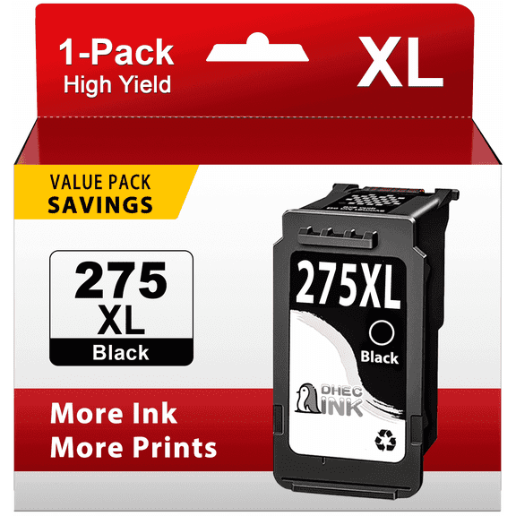 PG 275 Black Ink Cartridge Compatible for Canon 275 Ink for Canon ink 275 275XL for PIXMA TS3522 TS3722 TR4722 (1 Black)